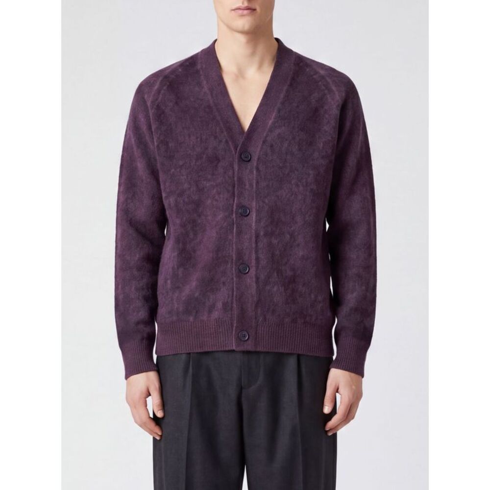 Avant Toi Men Avant Toi V-Neck Relaxed Fit 100% Cashmere Cardigan